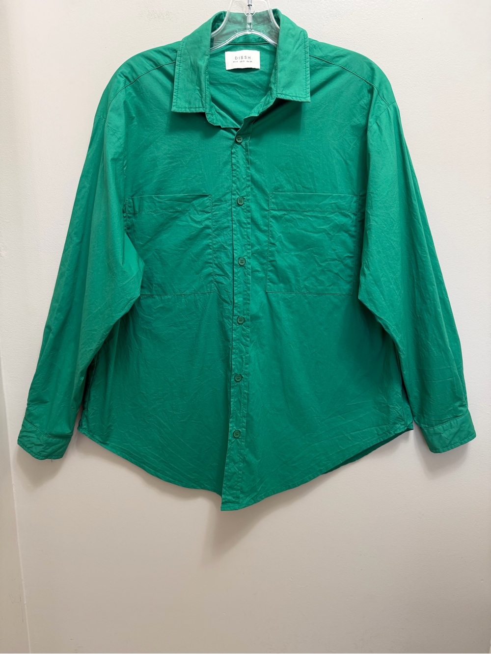 DISSH Maxie 2 pc Set Shirt and Shorts Cotton Poplin Green Size XS - Picture 5 of 14